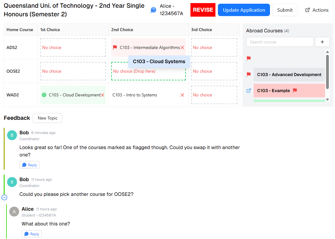 Course Matching Platform